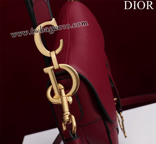 Dior专柜新款迪奥高仿原单长肩带大小号牛皮马鞍包手拎斜挎包 djfk1793